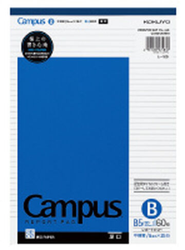 Campus Report Pad B5 6mm rule 60 Sheets,Blue, small image number 0