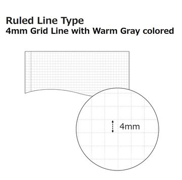 Soft ring Notebook Sooofa Cardboard 4mm Grid line B6 Ash-Gray,Gray, small image number 2