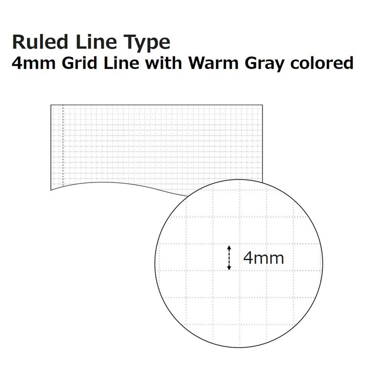 Soft ring Notebook Sooofa Cardboard 4mm Grid line B6 Ash-Gray,Gray, medium image number 2