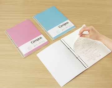 Campus Loose leaf 26 Hole B5 7mm rule 50 Sheets,Pink, small image number 3