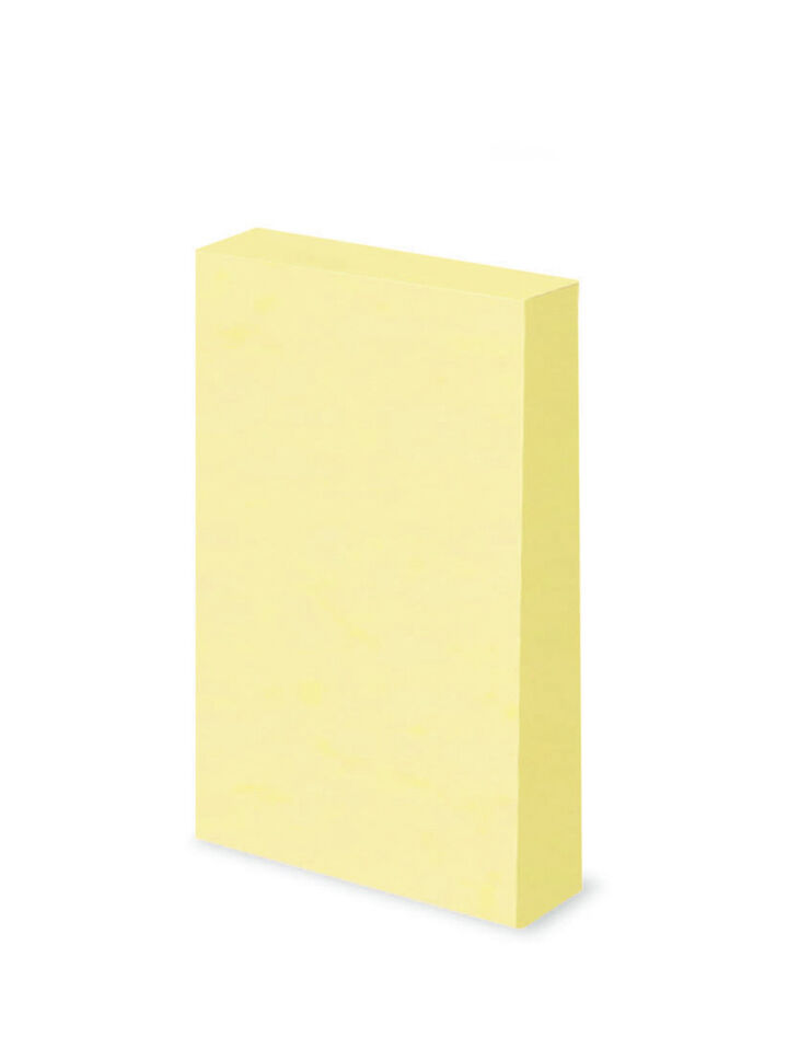 Tack memo Sticky notes Notebook type Vertical 75 x 50mm Yellow 100 Sheets,Yellow, medium image number 1