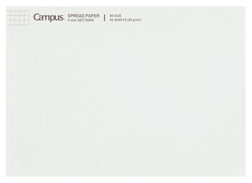 Campus Report pad B5 White 5mm grid rule 50 sheets,clear, small image number 0