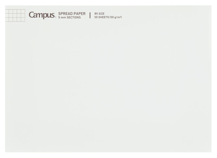 Campus Report pad B5 White 5mm grid rule 50 sheets,clear, medium image number 0