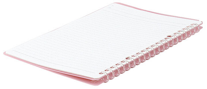Campus Smart ring PP Cover 20 Hole Binder notebook A5 Light Pink,Light Pink, medium image number 3