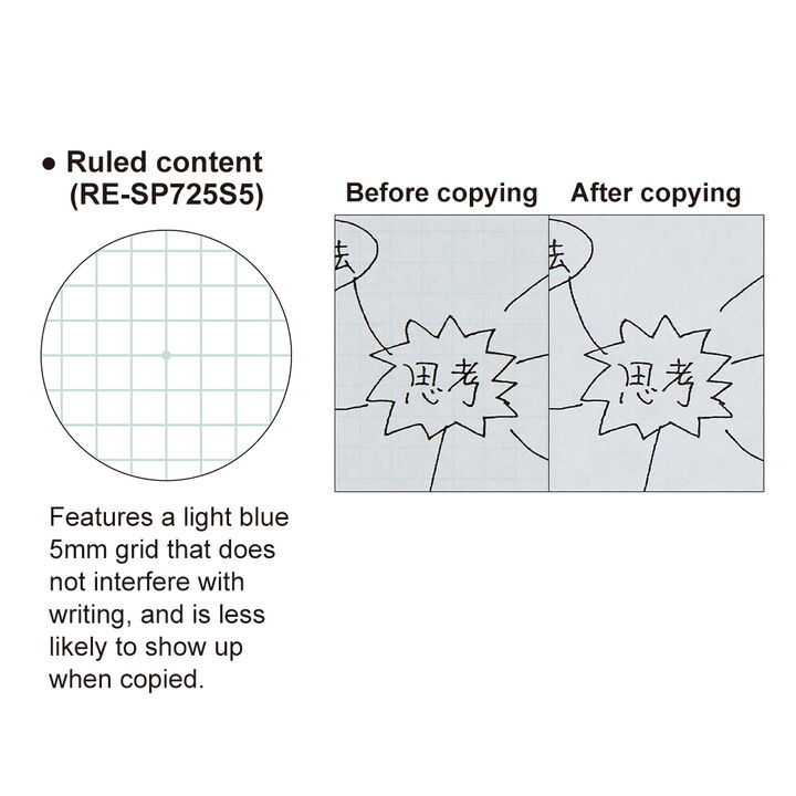 Campus Report pad A3 White 5mm grid rule 50 sheets,Transparent, medium image number 12