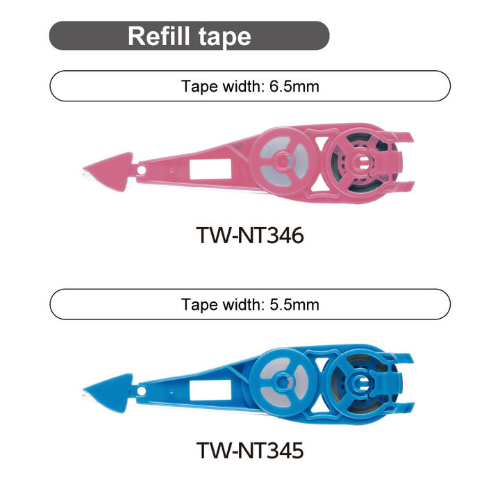 Campus Pen type Refill tape Correction tape 6.5mm x 6m,Red, medium