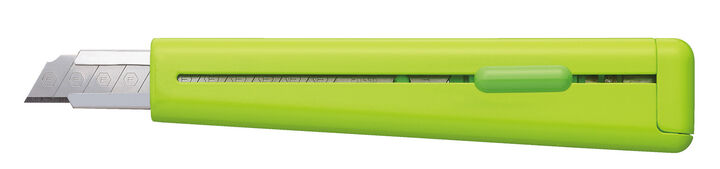 FLANE Cutter knife Standard type Fluorine-coated blade Green,Green, medium