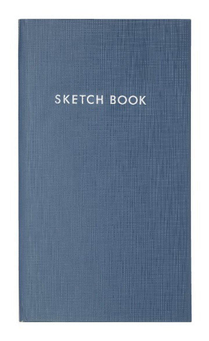 Field notebook Sketch Book 3mm Grid Line,Grayish Blue, medium