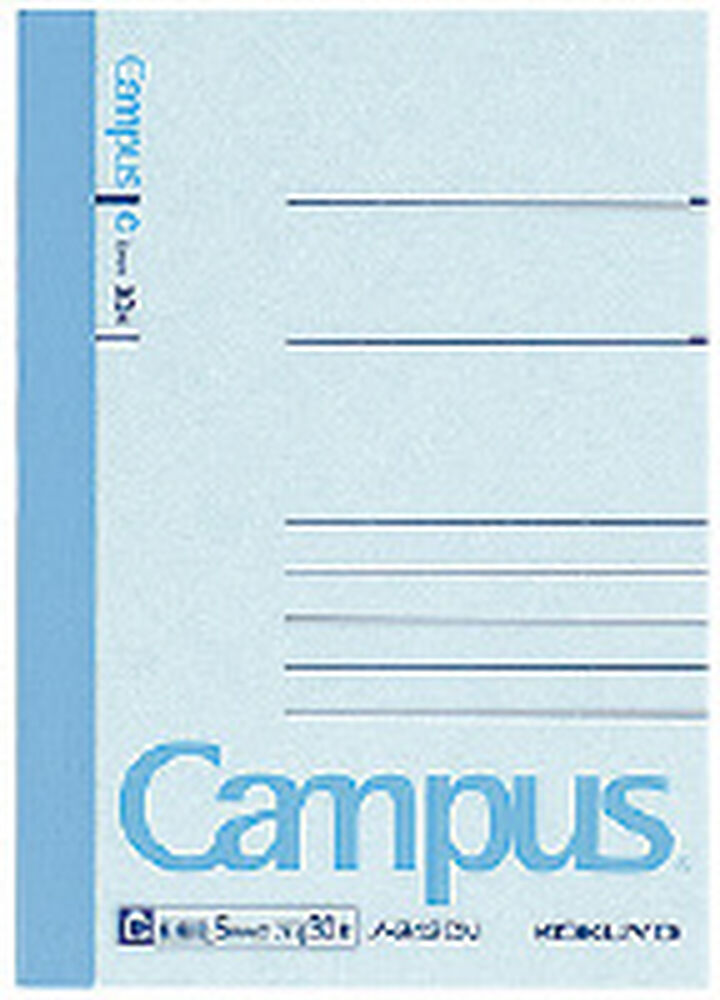 Campus notebook Notebook A7 Blue 5mm rule 30 Sheets,Blue, medium