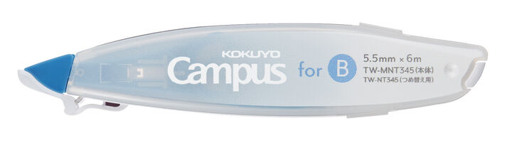 Campus Pen type Refillable Body Correction tape 5.5mm x 6m,Blue, medium