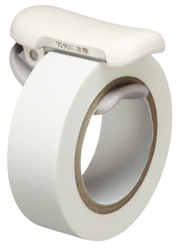 Karu Cut clip-type Washi Tape cutter 20~25mm White,White, small image number 1