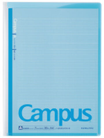 Campus notebook Notebook Print storage pocket included A4 Blue 7mm rule 30 sheets,Blue, small image number 0