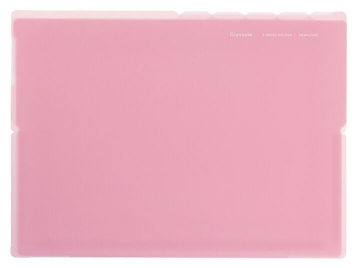 Glassele 5 Index Holder A4 Horizontal Size Light Pink,Pink, medium