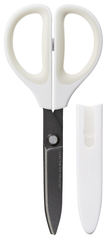 SAXA Scissors x Fluorine and Non-stick blade x White,Transparent, small image number 0
