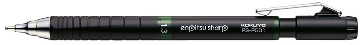 Enpitsu sharp mechanical pencil TypeM 1.3mm Metal Grip,Green, medium
