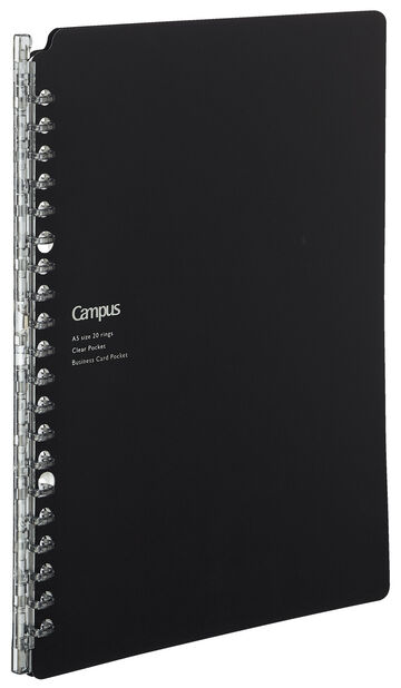 Campus Binder notebook 26 Hole A5 Black 5 sheets,Black, small image number 1