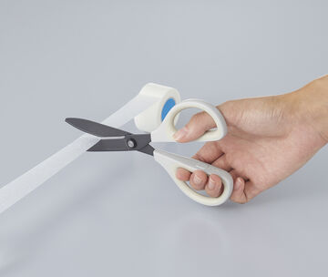 SAXA Scissors x Fluorine and Non-stick blade x White,Transparent, small image number 9