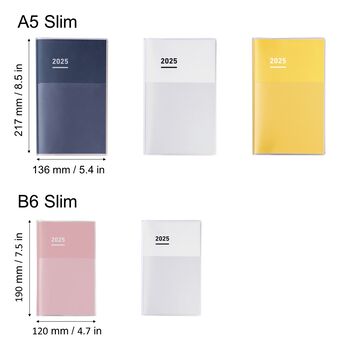 JIBUN TECHO mini 2025 Diary White,White, small image number 1