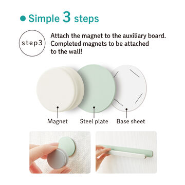 MAGNET for the wall Auxiliary board Round Type Green,Pastel green, small image number 10