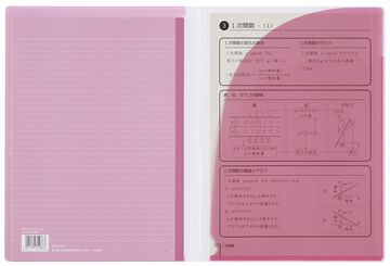 Campus notebook Notebook Print storage pocket included A4 Pink 7mm rule 30 sheets,Pink, small image number 3