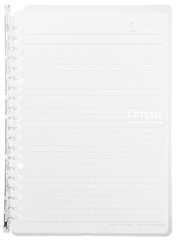 Campus Smart ring PP Cover 20 Hole Binder notebook A5 Transparent,Transparent, small image number 0