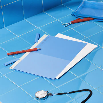 KOKUYO ME Clip notebook A4 POOL BLUE,Blue, small image number 11