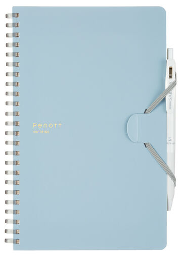 Soft ring Notebook Penott 5mm Grid line A5 70 Sheets Blue,Light Blue, small image number 1