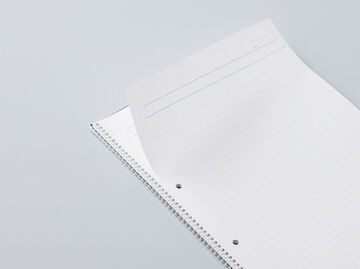 Filler Notebook A4 7mm Horizontal rule (with margin rule),Navy, small image number 2