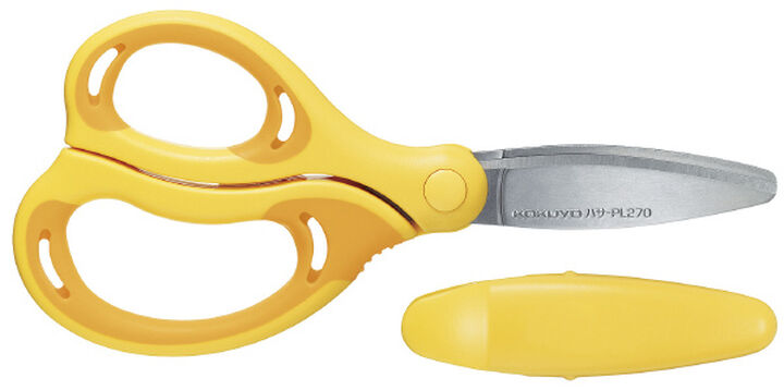 Scissors Aerofit Saxa for Kids left handed,Yellow, medium image number 0