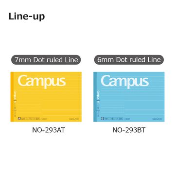 Campus Notebook 30 Sheets 6mm horizontal rule with Dot Half Size,Blue, small image number 3