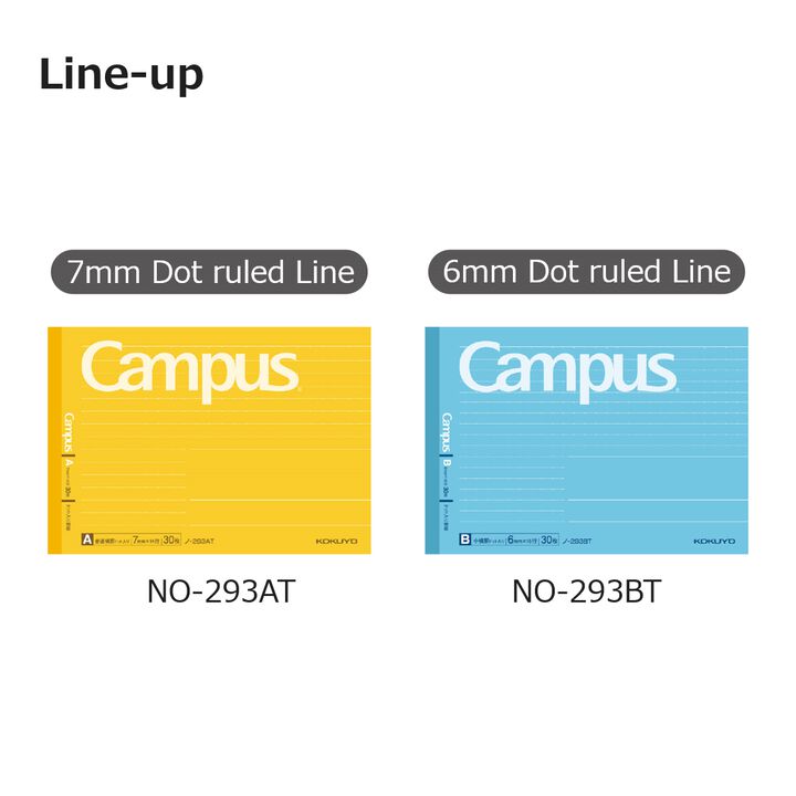 Campus Notebook 30 Sheets 6mm horizontal rule with Dot Half Size,Blue, medium image number 3