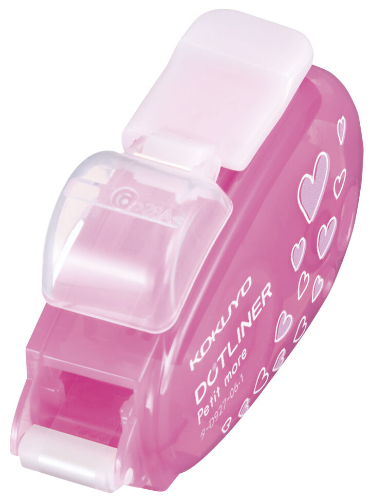 Dotliner Petit More Tape Glue Single-use type Strong adhesive Heart pattern 6mm x 10m Pink,, medium image number 4