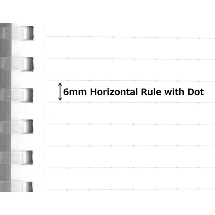 Soft Ring notebook Biz B5 40 Sheets 6mm horizontal rule with Dot,Dark Blue, medium image number 1