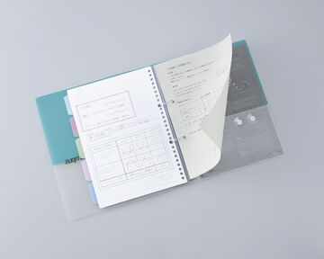 Campus Easy binding of prints 2 Hole Binder notebook B5 Light Blue,Light Blue, small image number 4