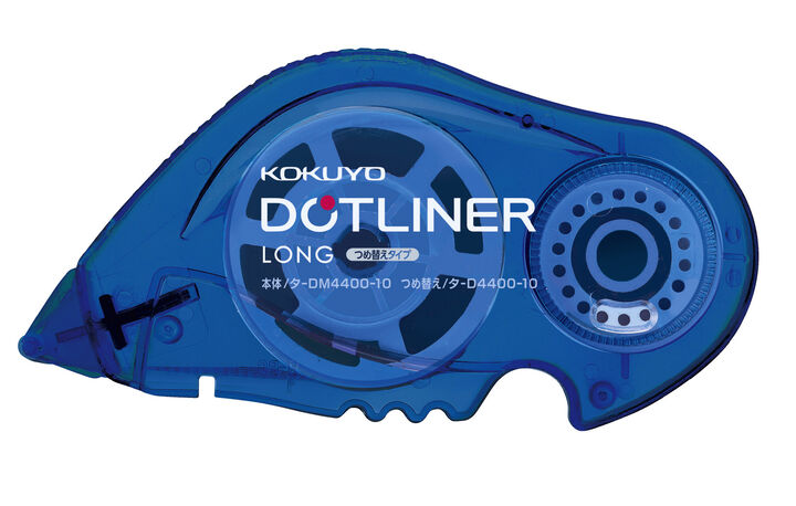 Dotliner Long Tape Glue Refill tape Strong adhesive 10mm x 36m Blue,Blue, medium
