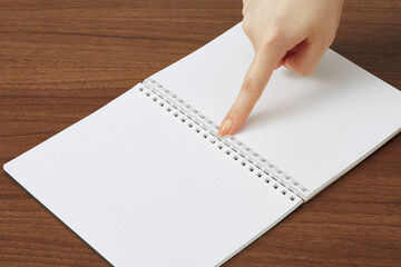 Soft ring Notebook Sooofa Cardboard 4mm Grid line B6 Ash-Gray,Gray, small image number 4