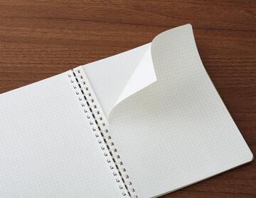 Soft ring Notebook Sooofa Cardboard 4mm Grid line B6 Ash-Gray,Gray, small image number 5