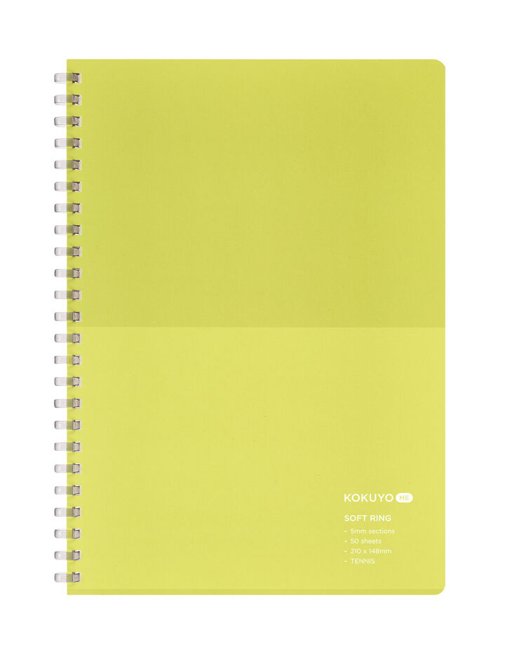 KOKUYO ME Soft ring notebook A5 TENNIS,Green, medium image number 0