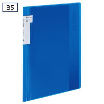 Clear book NOVITA B5 20 Sheets Blue,Blue, small image number 0