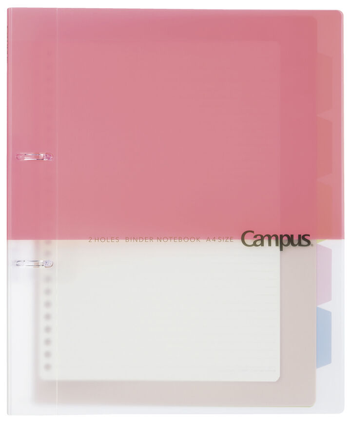 Campus Easy binding of prints 2 Hole Binder notebook A4 Pink,Pink, medium image number 0