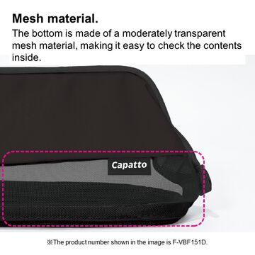 Capatto Mesh Pencase Black,Black, small image number 5