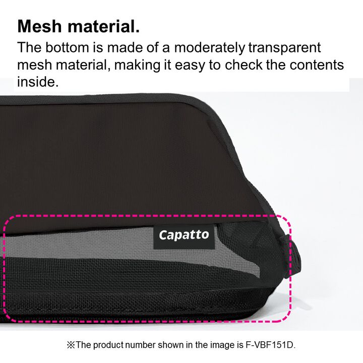 Capatto Mesh Pencase Black,Black, medium image number 5