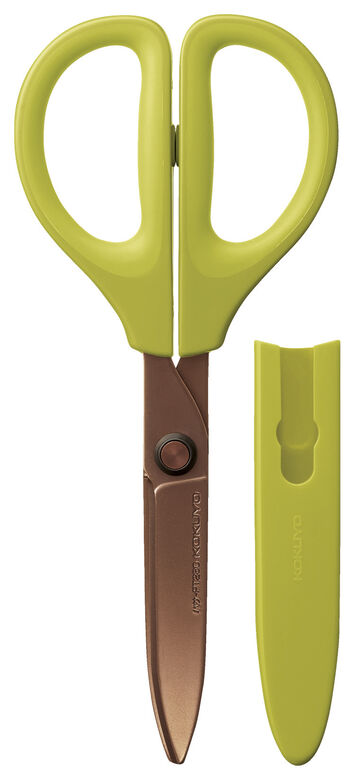 SAXA Scissors Titanium Coating Type Green,YellowGreen, small image number 0