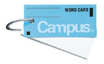 Campus Flash card Card ring binding 85 Sheets Blue,Blue, small image number 2
