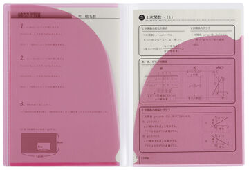 Campus notebook Notebook Print storage pocket included A4 Pink 7mm rule 30 sheets,Pink, small image number 5