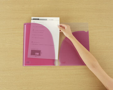 Campus notebook Notebook Print storage pocket included A4 Pink 7mm rule 30 sheets,Pink, small image number 9