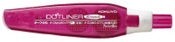 Dotliner Knock Tape Glue Body Refill type Strong adhesive 7mm x 8m Pink,Pink, medium