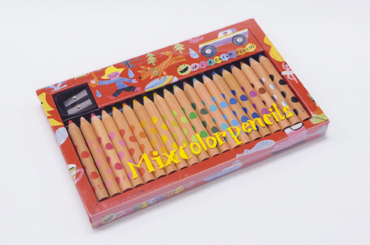 Short & thick colour pencil set, 20 colours