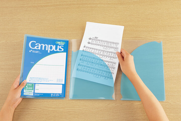 Campus notebook Notebook Print organization cover x B5 Blue 5mm grid rule 30 sheets,Blue, medium image number 4