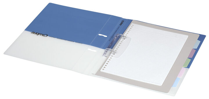 Campus Easy binding of prints 2 Hole Binder notebook A4 Blue,Blue, medium image number 3